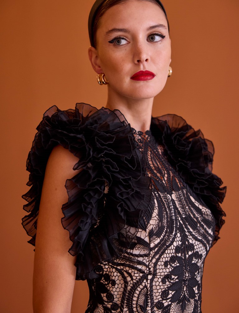 Vestido Midi Bordado 52523 - Imagen 3