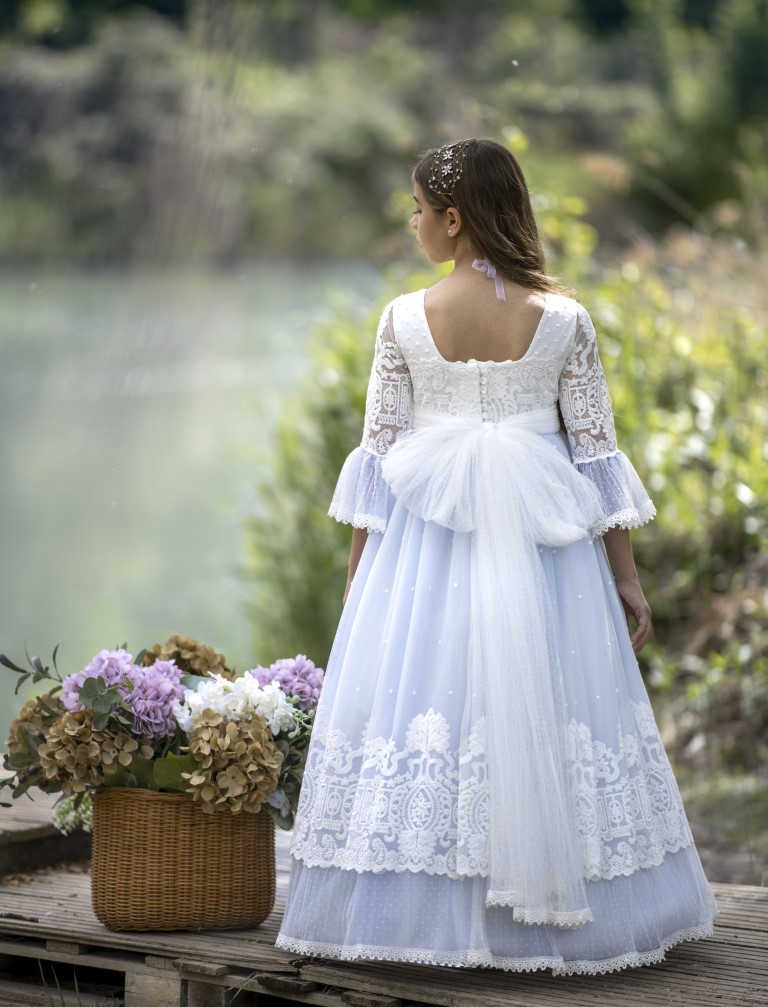 Vestido Comunión Romántico Azalea - Imagen 2