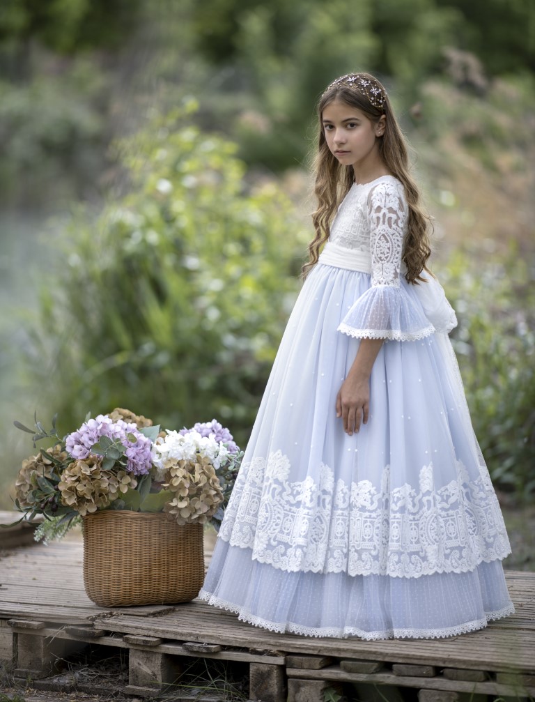 Vestido Comunión Romántico Azalea - Imagen 3