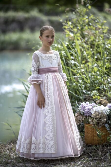 Vestido Comunión Romántico Peonía