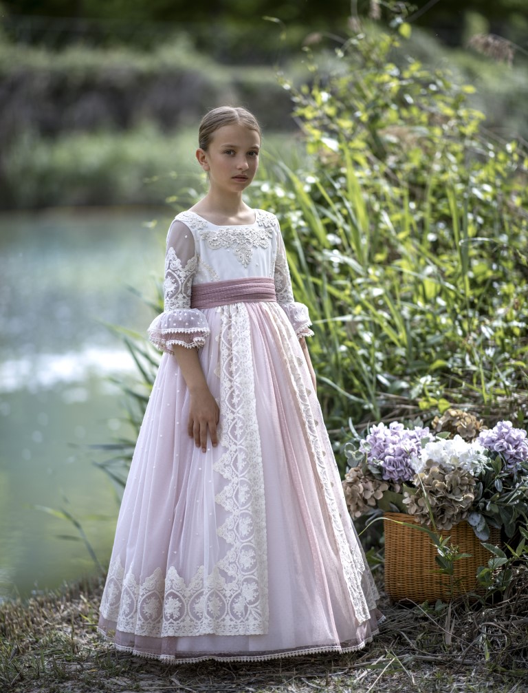 Vestido Comunión Romántico Peonía