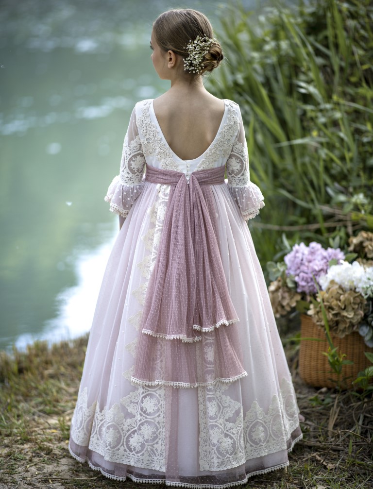 Vestido Comunión Romántico Peonía - Imagen 2