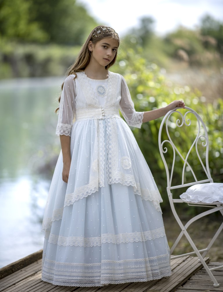 Vestido Comunión Romántico Camelia