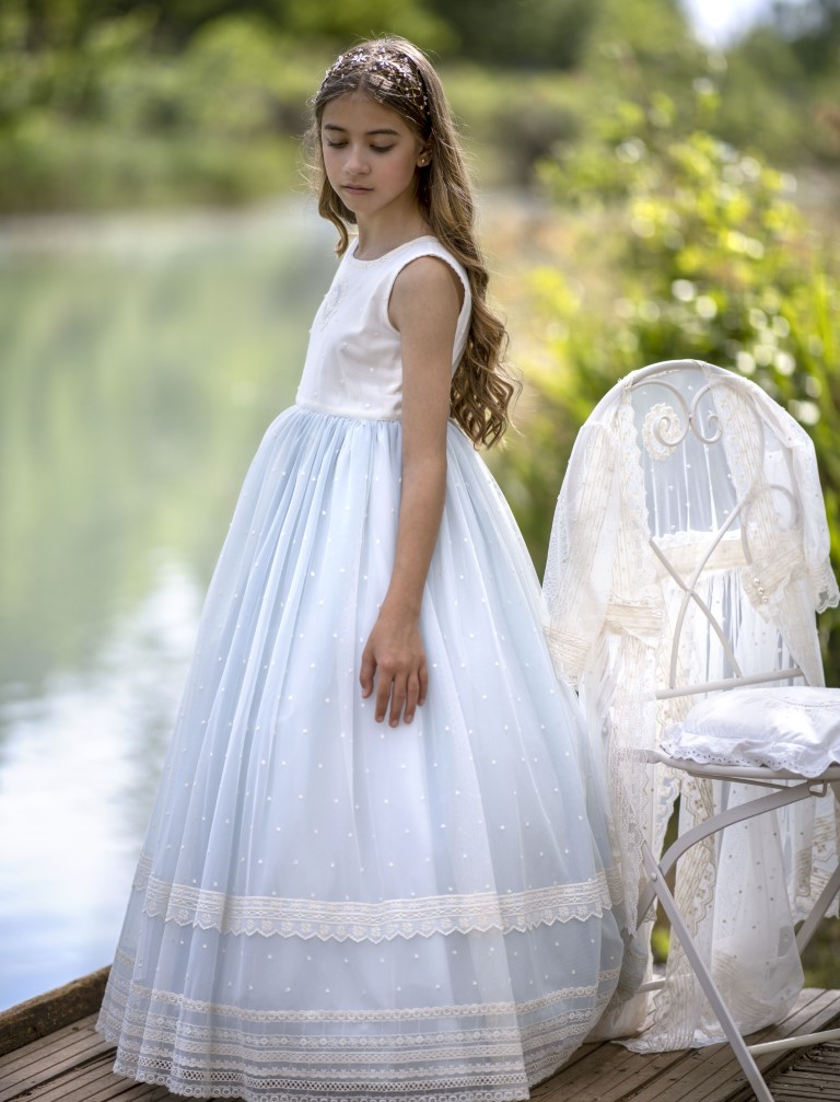 Vestido Comunión Romántico Camelia - Imagen 3