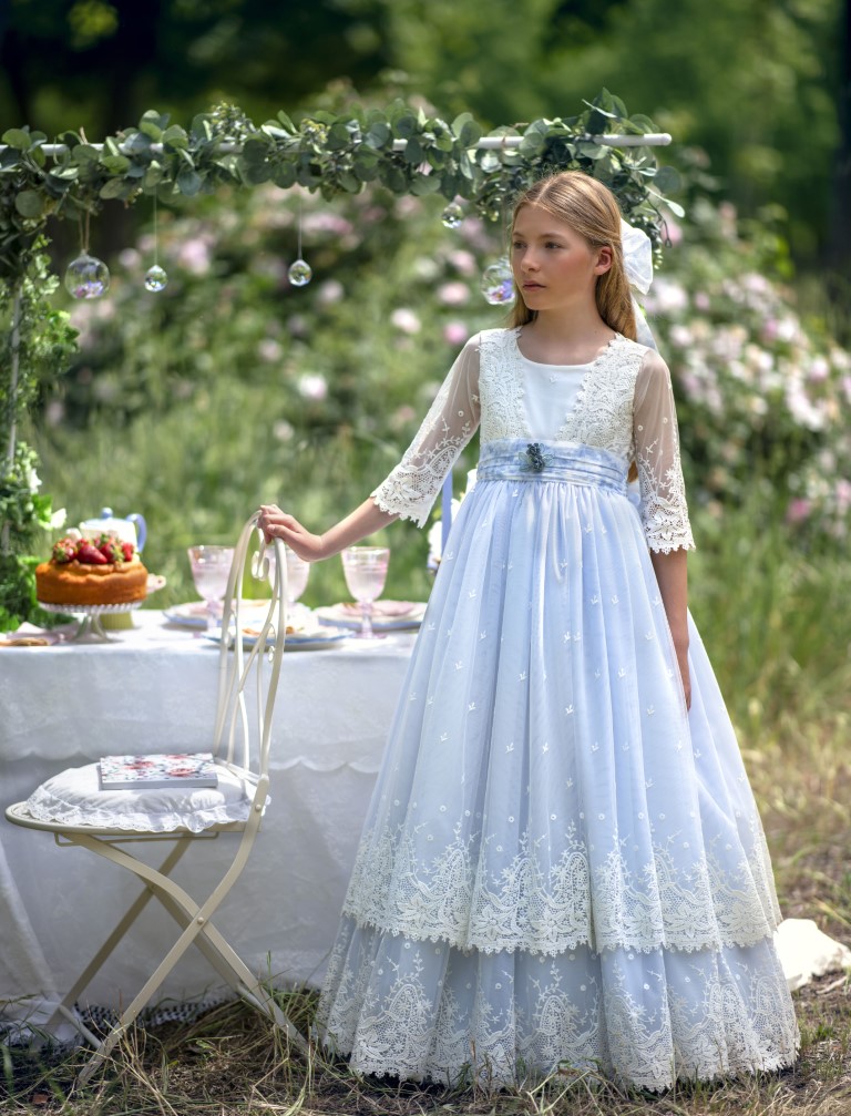 Vestido Comunión Romántico Hortensia
