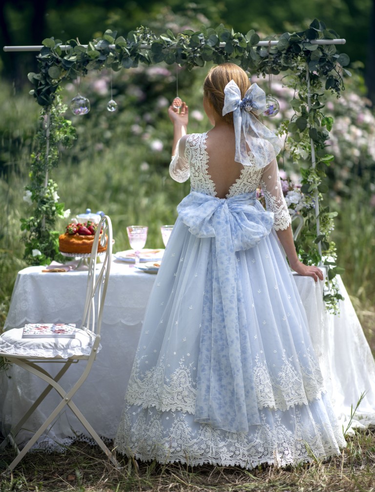 Vestido Comunión Romántico Hortensia - Imagen 2